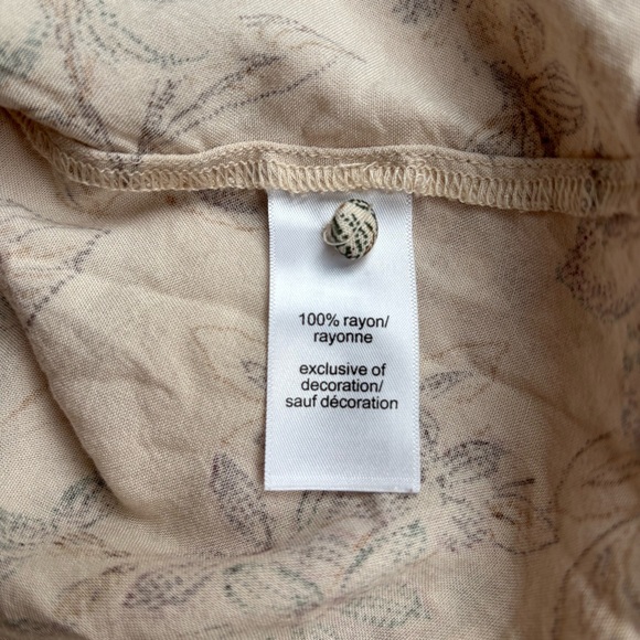 Women’s Floral Boho Cottagecore Blouse XL Lace Trim Prairie Peasant Fairycore - Picture 9 of 11